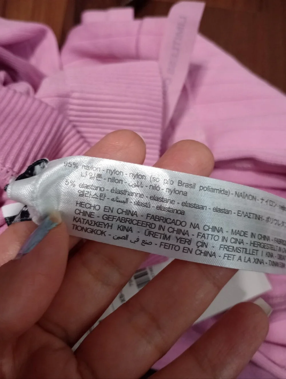 Zara Pink Buttoned Seamless Ribbed Leggings